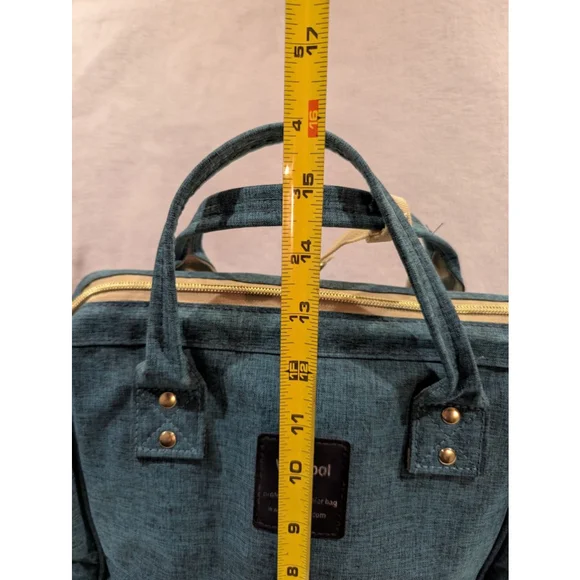 V-Coool Professional Cooler Bag Baby Bag Teal Beige Cooling Pocket Tote Backpack - Picture 15 of 15